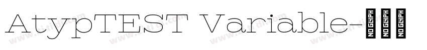 AtypTEST Variable字体转换 AtypTEST Variable字体转换